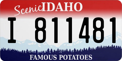 ID license plate I811481