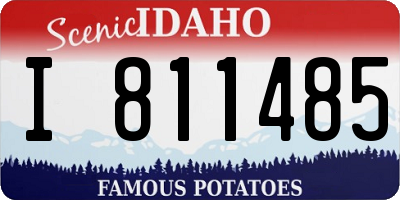 ID license plate I811485