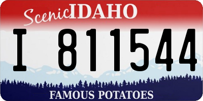 ID license plate I811544
