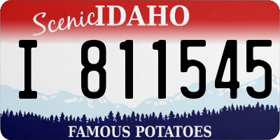 ID license plate I811545