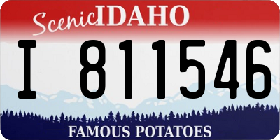 ID license plate I811546