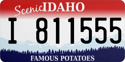 ID license plate I811555