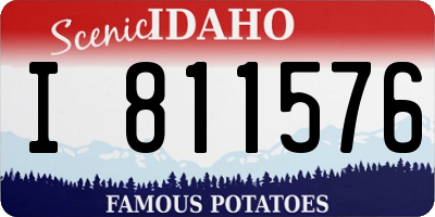 ID license plate I811576