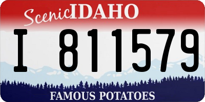 ID license plate I811579