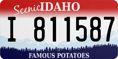 ID license plate I811587