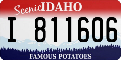 ID license plate I811606