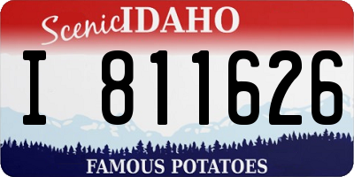 ID license plate I811626