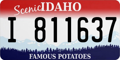 ID license plate I811637