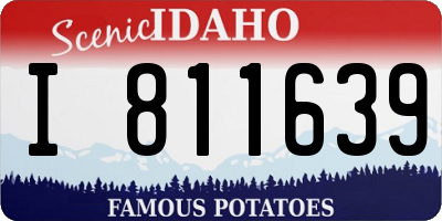 ID license plate I811639
