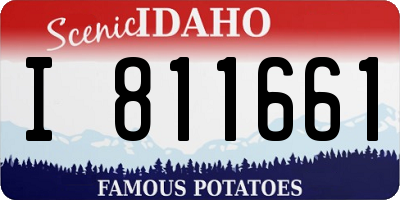 ID license plate I811661