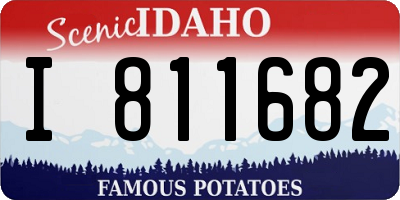 ID license plate I811682
