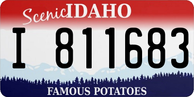 ID license plate I811683