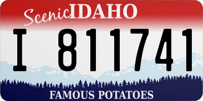 ID license plate I811741