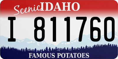 ID license plate I811760