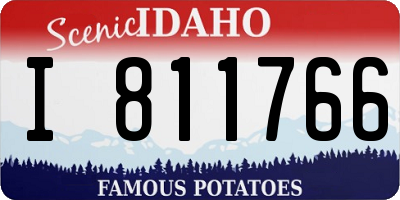 ID license plate I811766