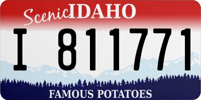ID license plate I811771