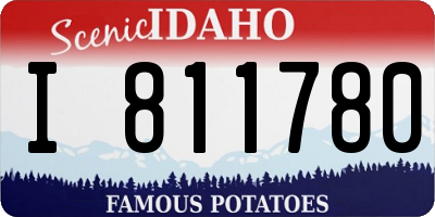 ID license plate I811780
