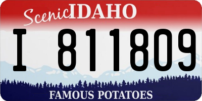 ID license plate I811809