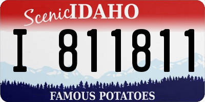 ID license plate I811811