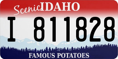 ID license plate I811828