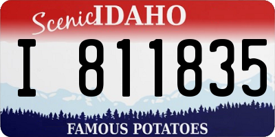 ID license plate I811835