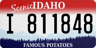 ID license plate I811848