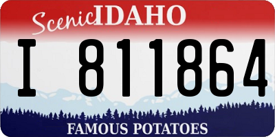 ID license plate I811864