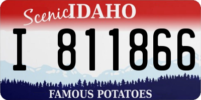 ID license plate I811866