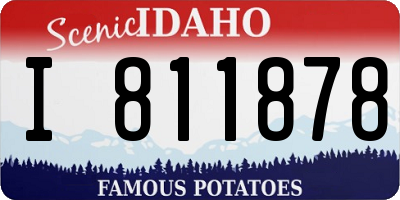 ID license plate I811878