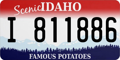 ID license plate I811886