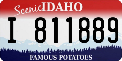 ID license plate I811889