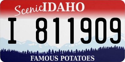 ID license plate I811909