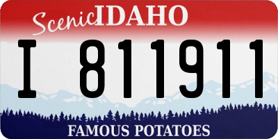 ID license plate I811911