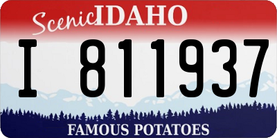 ID license plate I811937