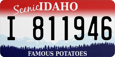 ID license plate I811946