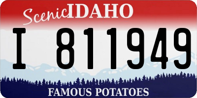 ID license plate I811949