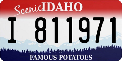 ID license plate I811971