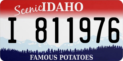 ID license plate I811976