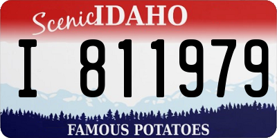 ID license plate I811979