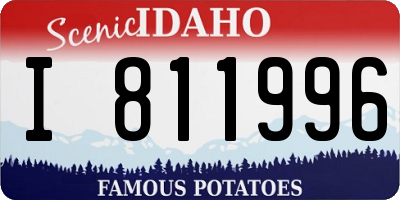 ID license plate I811996