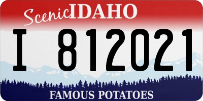 ID license plate I812021