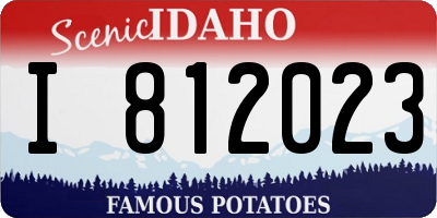 ID license plate I812023