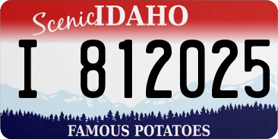ID license plate I812025