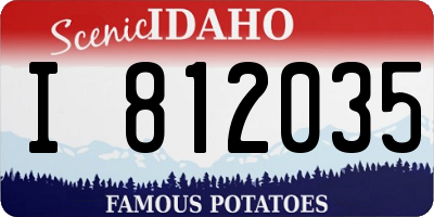 ID license plate I812035
