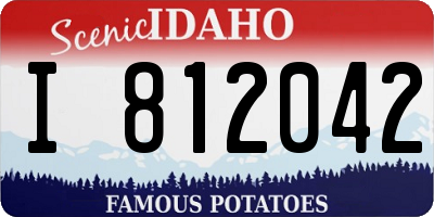 ID license plate I812042