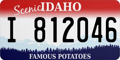 ID license plate I812046