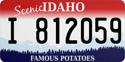 ID license plate I812059