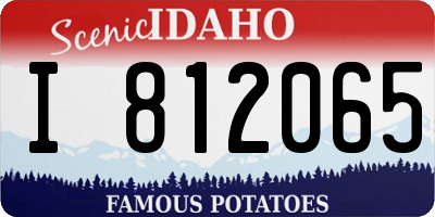 ID license plate I812065