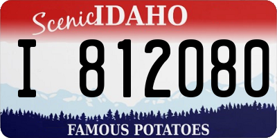 ID license plate I812080