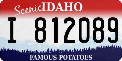 ID license plate I812089